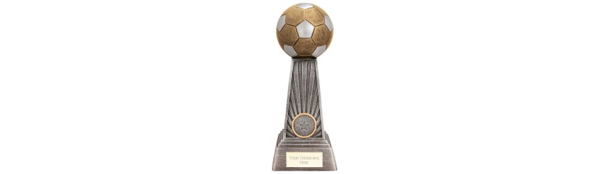 ENERGY FOOTBALL TROPHY - 4 SIZES - 13CM TO 20.5CM ENERGY FOOTBALL TROPHY - 4 SIZES - 13CM TO 20.5CM